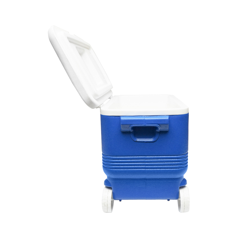 Lada frigorifica pentru picnic 45L albastra cu roti 610x330x440mm Breckner Germany – imagine 7