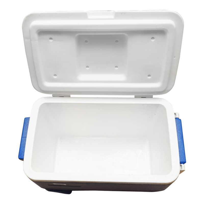Lada frigorifica pentru picnic 38L albastra cu roti 610x335x410mm