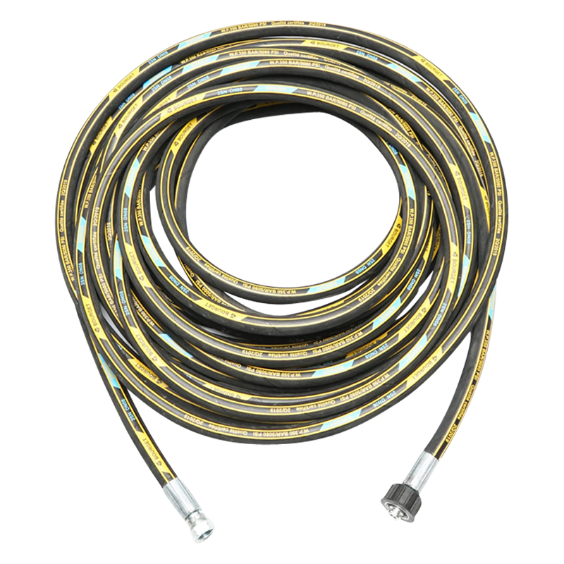Rola 17m furtun spalatorie DN8 1SN cu mufa 22x1,5mm si armatura 3/8 la capete