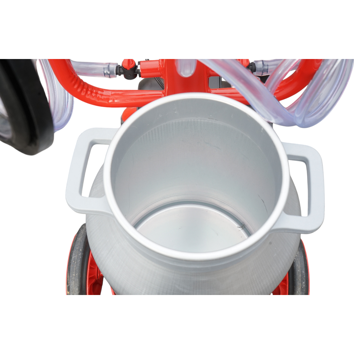 Aparat de muls vaci 2 posturi bidon 40L aluminiu cu vid in cadru(vacuum)  Breckner Germany – imagine 9