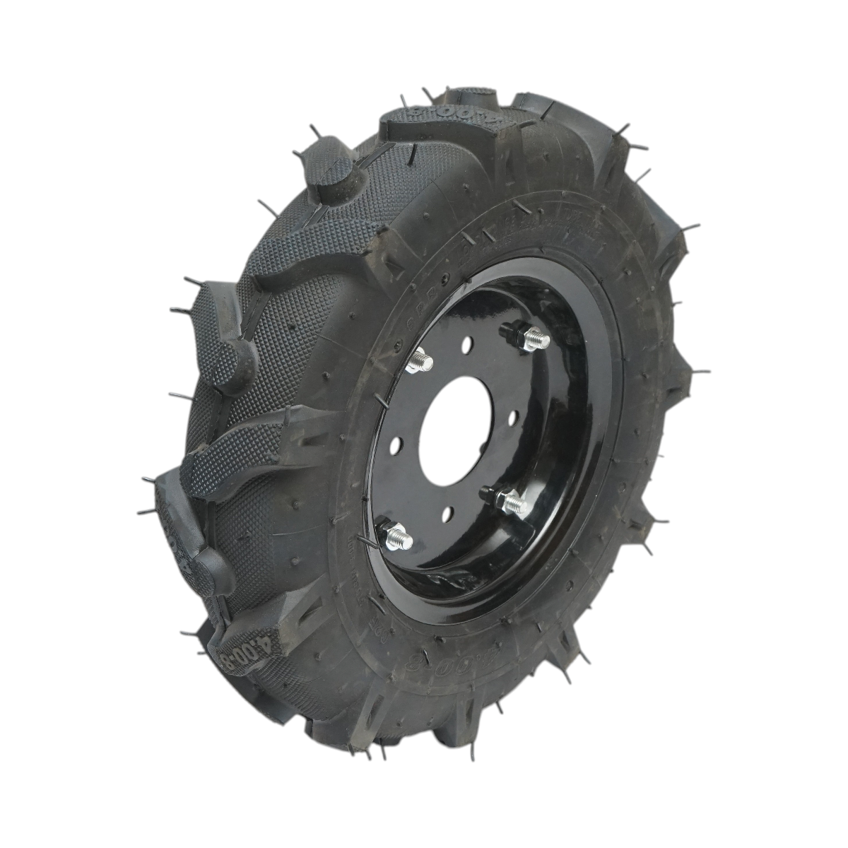 Roata completa 400/8 R1 6PR crampon cu janta neagra