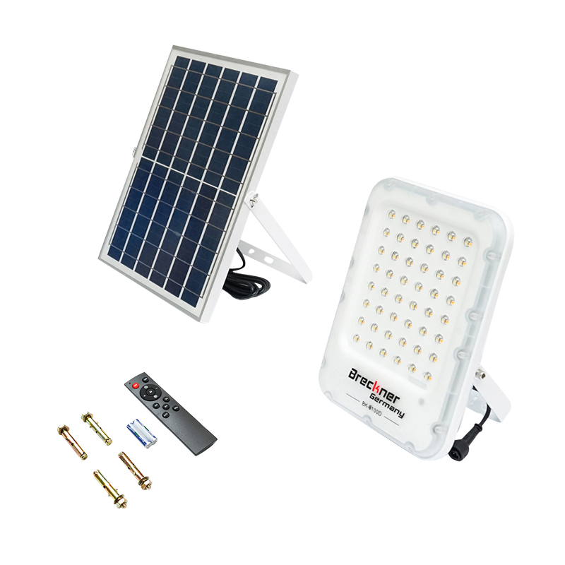 Lampa LED cu panou solar policristalin 12W, senzor de miscare si telecomanda Breckner Germany