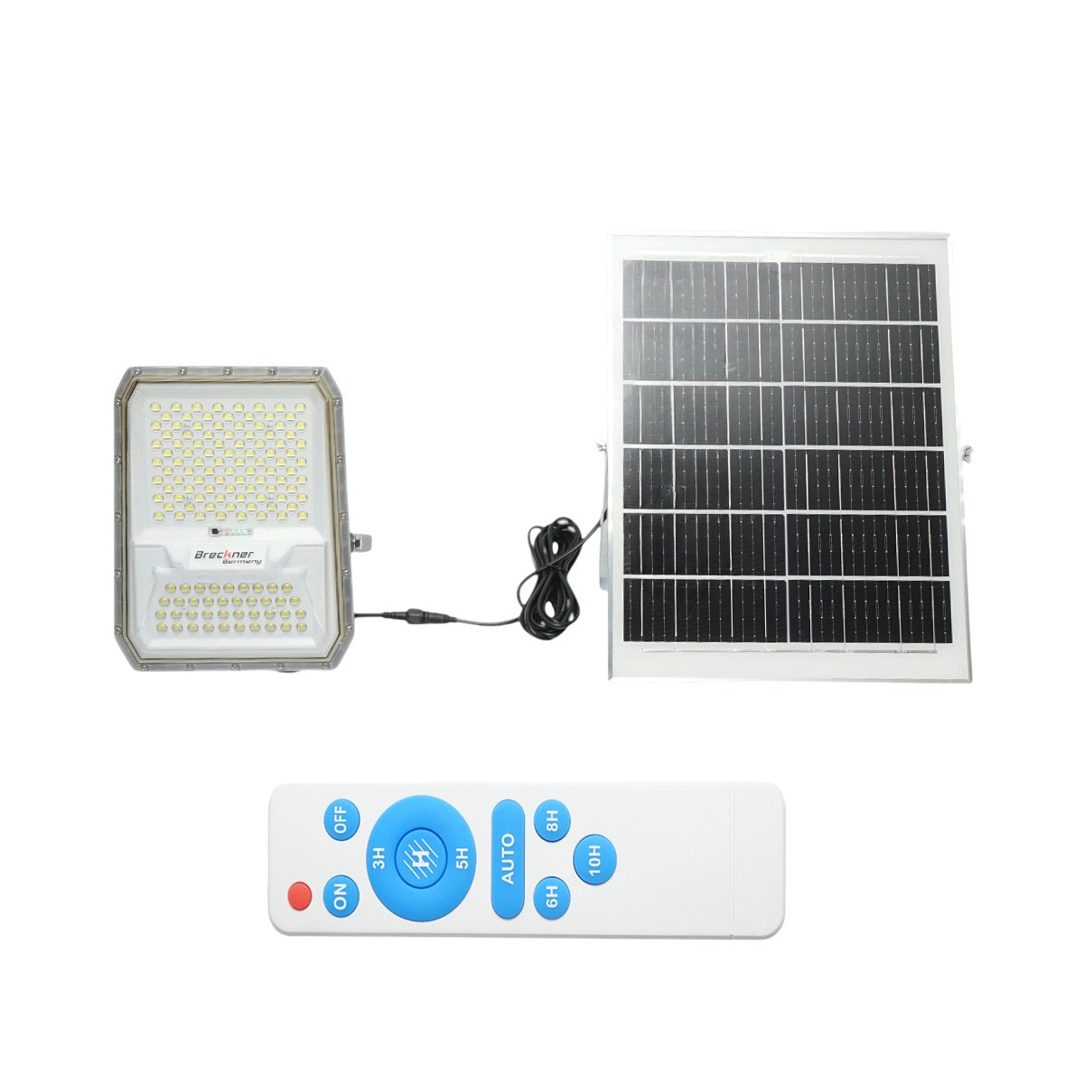 Lampa LED cu panou solar monocristalin 25W senzor de miscare si telecomanda Breckner Germany