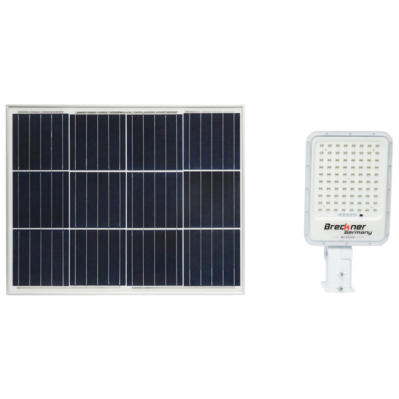 Proiector LED 30W cu panou solar si  baterie 3,2V/40Ah si suport articulat Breckner Germany – imagine 2