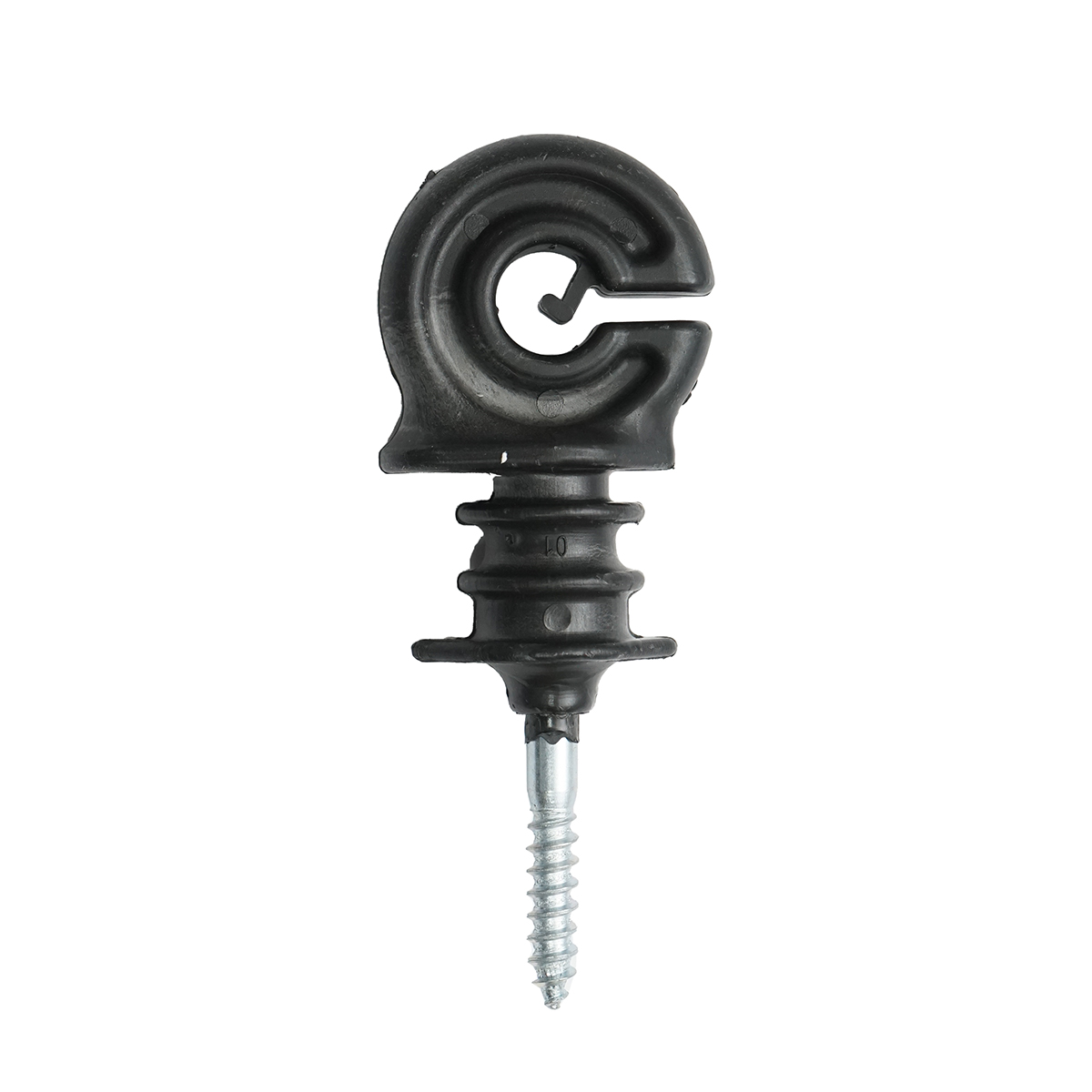 Izolator inelar PP ECO negru mat pentru fir gard electric Breckner Germany