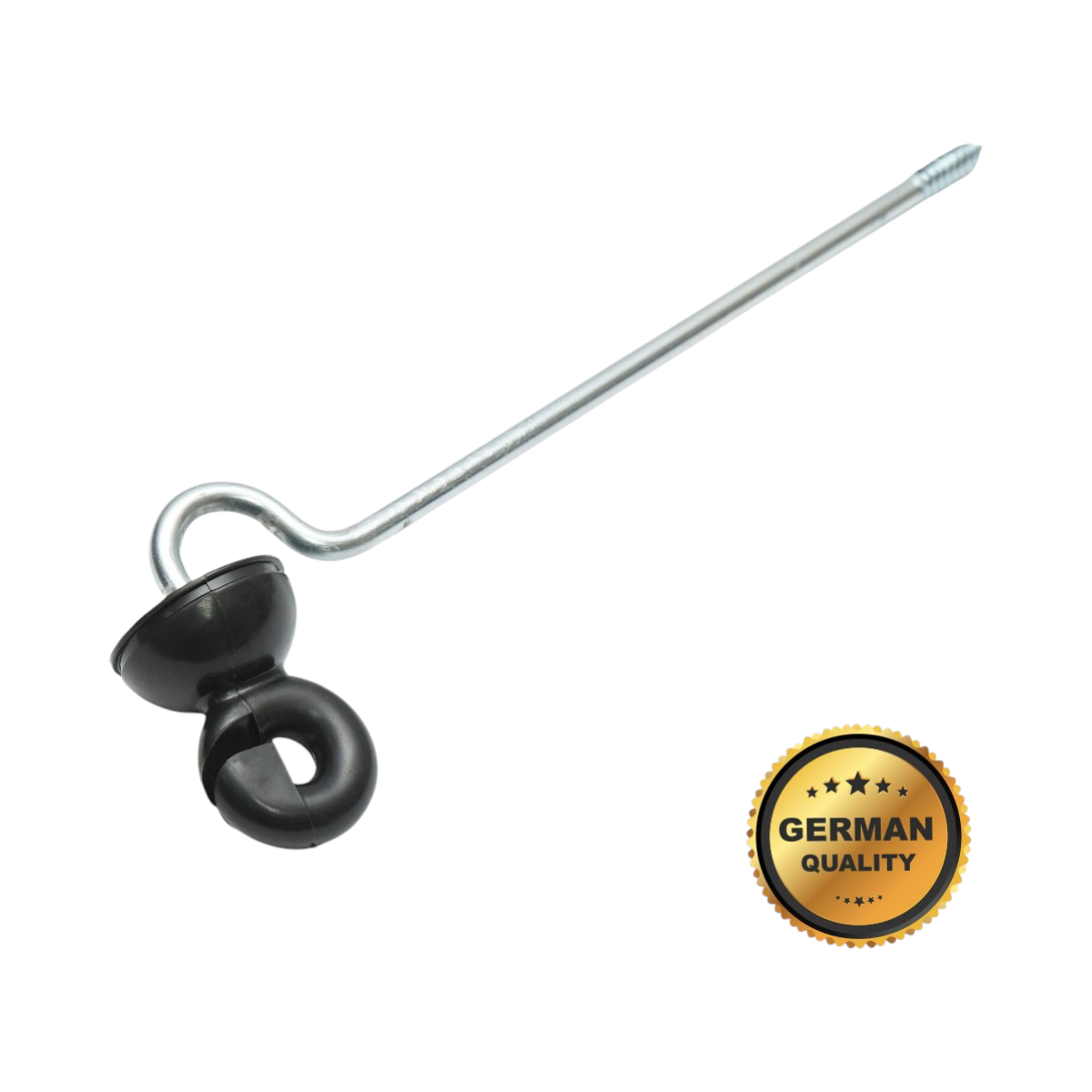 Izolator premium lung inelar unghiular fi6 pentru fir gard electric Breckner Germany