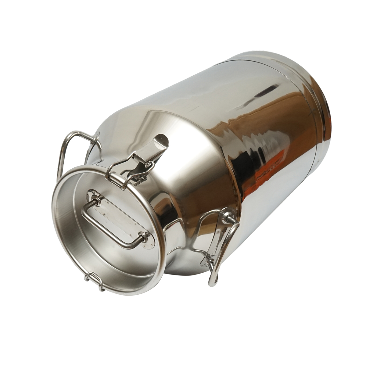 Bidon de inox pentru lapte cu capac 40L aparat de muls vaci Breckner Germany – imagine 2