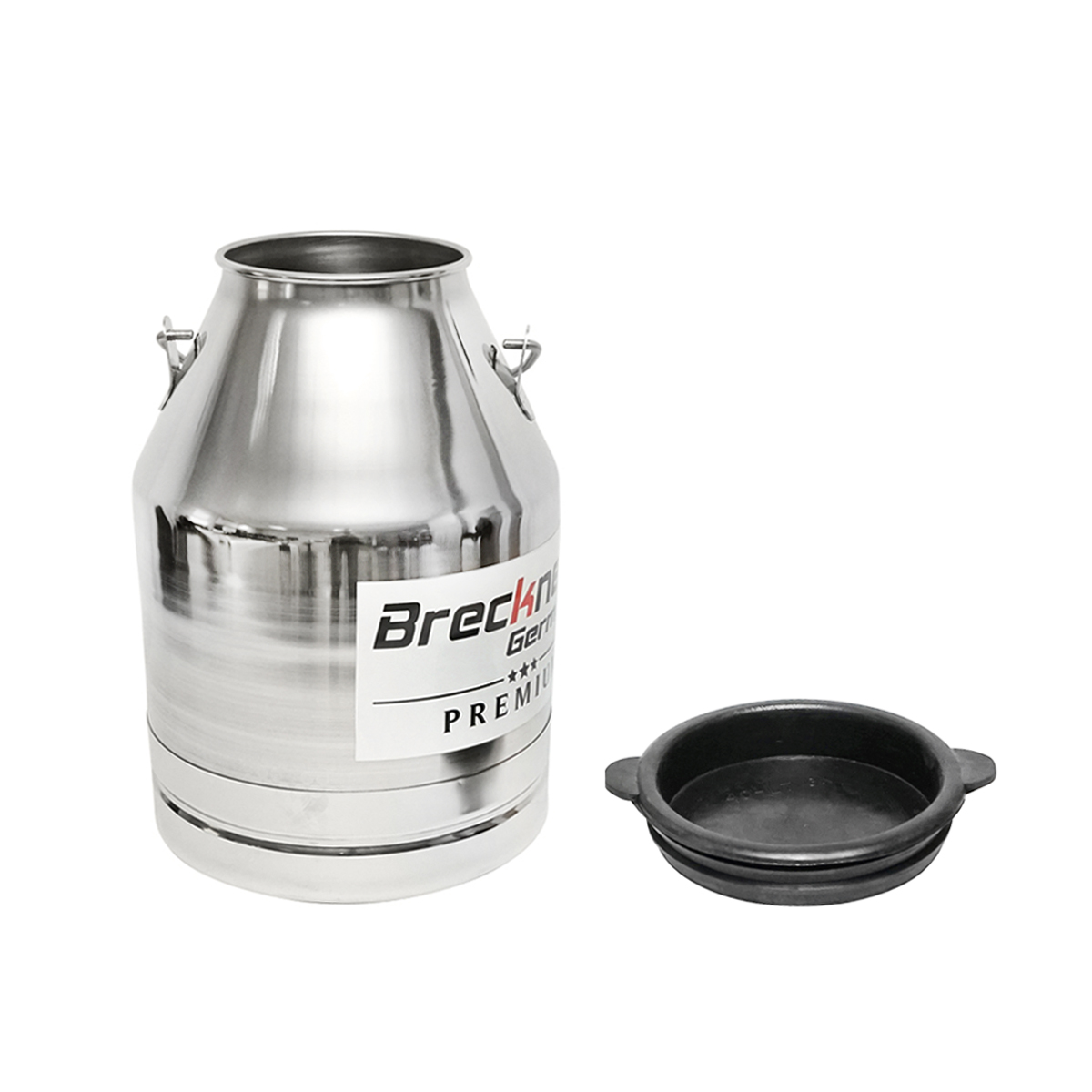 Bidon de inox cu capac pentru lapte 30L aparat de muls vaci Breckner Germany