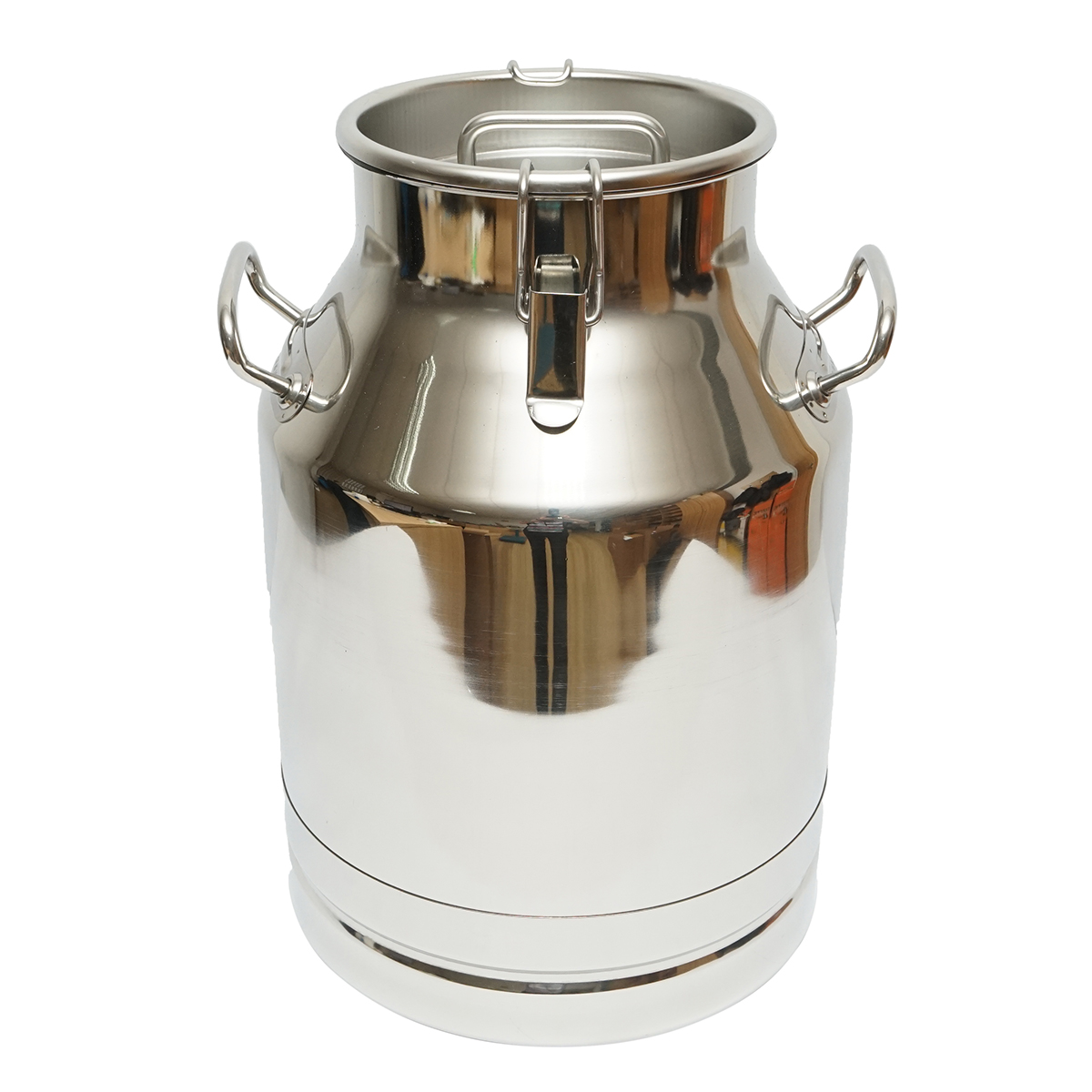 Bidon de inox pentru lapte cu capac 30L aparat de muls vaci Breckner Germany