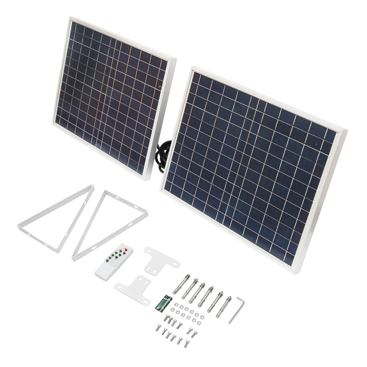 Lampa LED 126x0.5W cu panou solar 25W si baterie 7V/10Ah Breckner Germany – imagine 2
