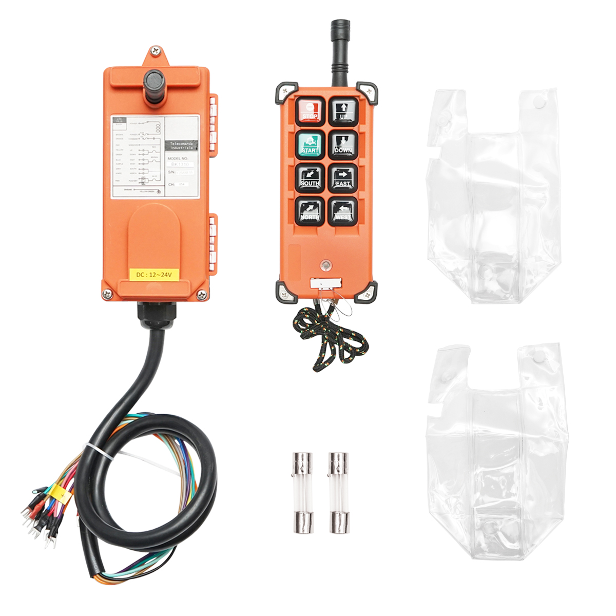 Telecomanda industriala wireless cu 6 comenzi DC 12V/24V si protectie la apa Breckner Germany