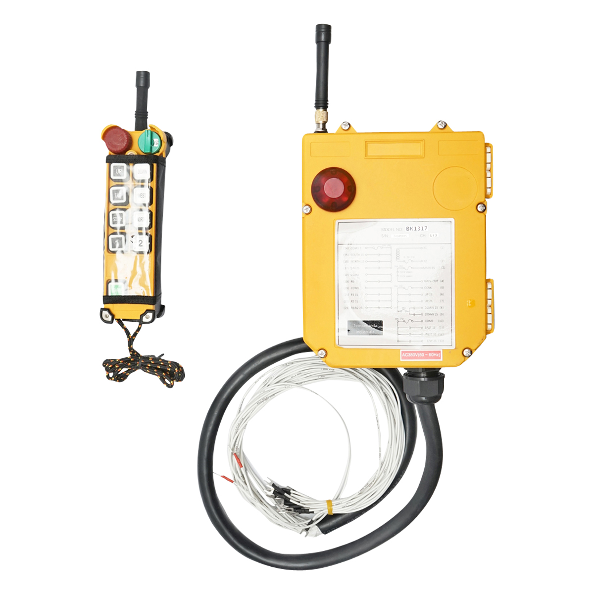 Telecomanda industriala wireless cu 10 comenzi AC 380V si protectie la apa Breckner Germany – imagine 2