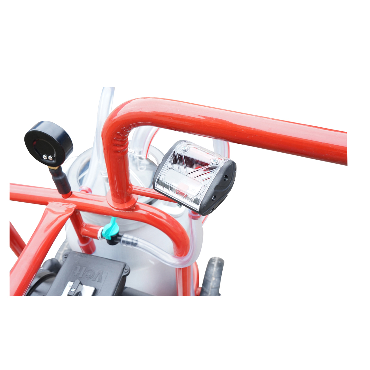 Aparat de muls vaci cu grup colector 160cc, sasiu vopsit electrostatic, bidon aluminiu 30L, 1 post Breckner Germany – imagine 10