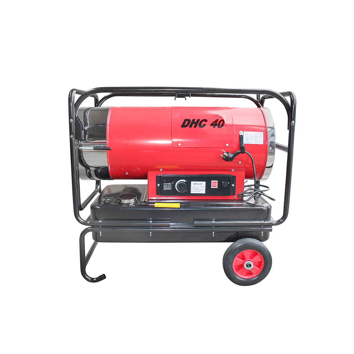Incalzitor aer pe motorina si electric 220V, consum 3.5L/h, rezervor 45L, capacitate 1000 m³/h