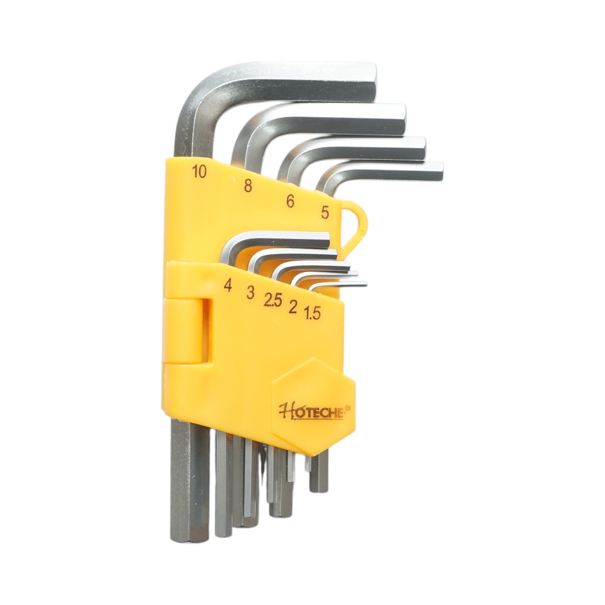 Set 9 chei imbus hexagonale scurte 1.5-10mm Cr-V Hoteche – imagine 2