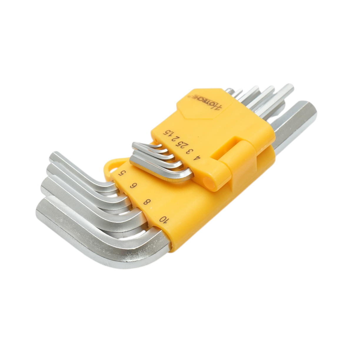 Set 9 chei imbus hexagonale scurte 1.5-10mm Cr-V Hoteche – imagine 3