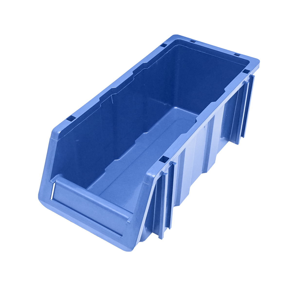 Stand cu 13 cutii pentru depozitare / organizare, cutie din plastic albastra, 510x400x1000mm – imagine 12