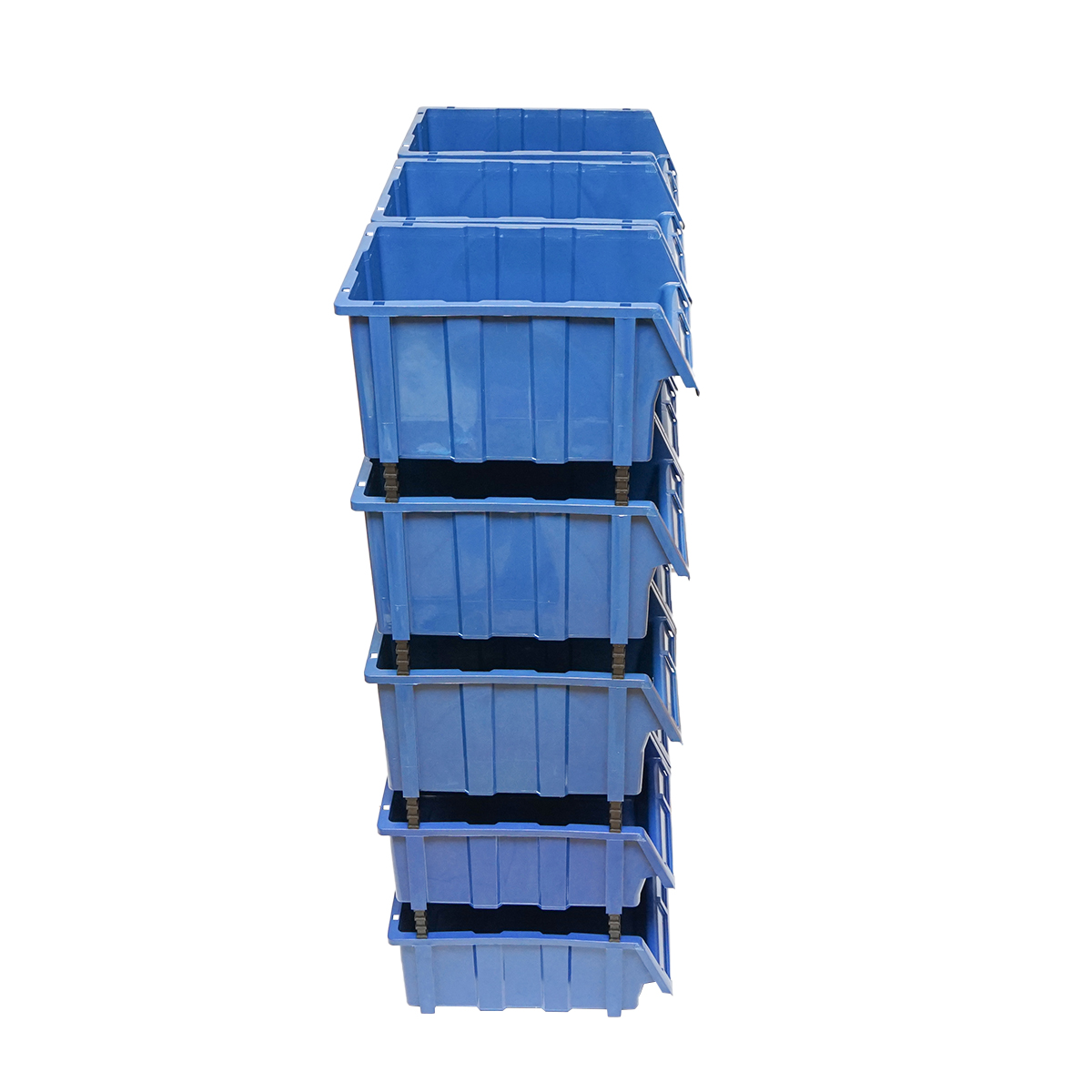 Stand cu 15 cutii pentru depozitare / organizare, cutie din plastic albastra, 765x400x1100mm – imagine 5