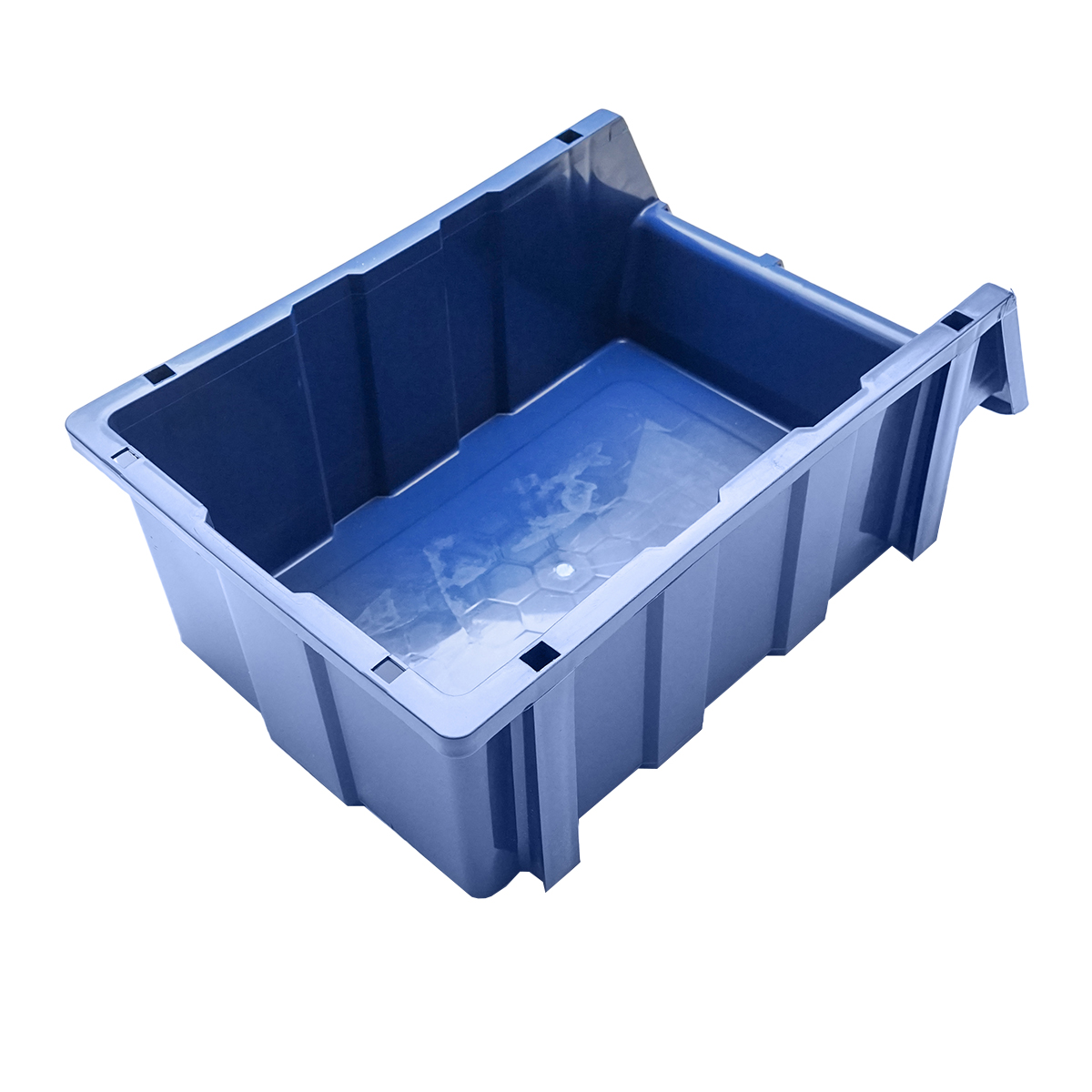Stand cu 15 cutii pentru depozitare / organizare, cutie din plastic albastra, 765x400x1100mm – imagine 8