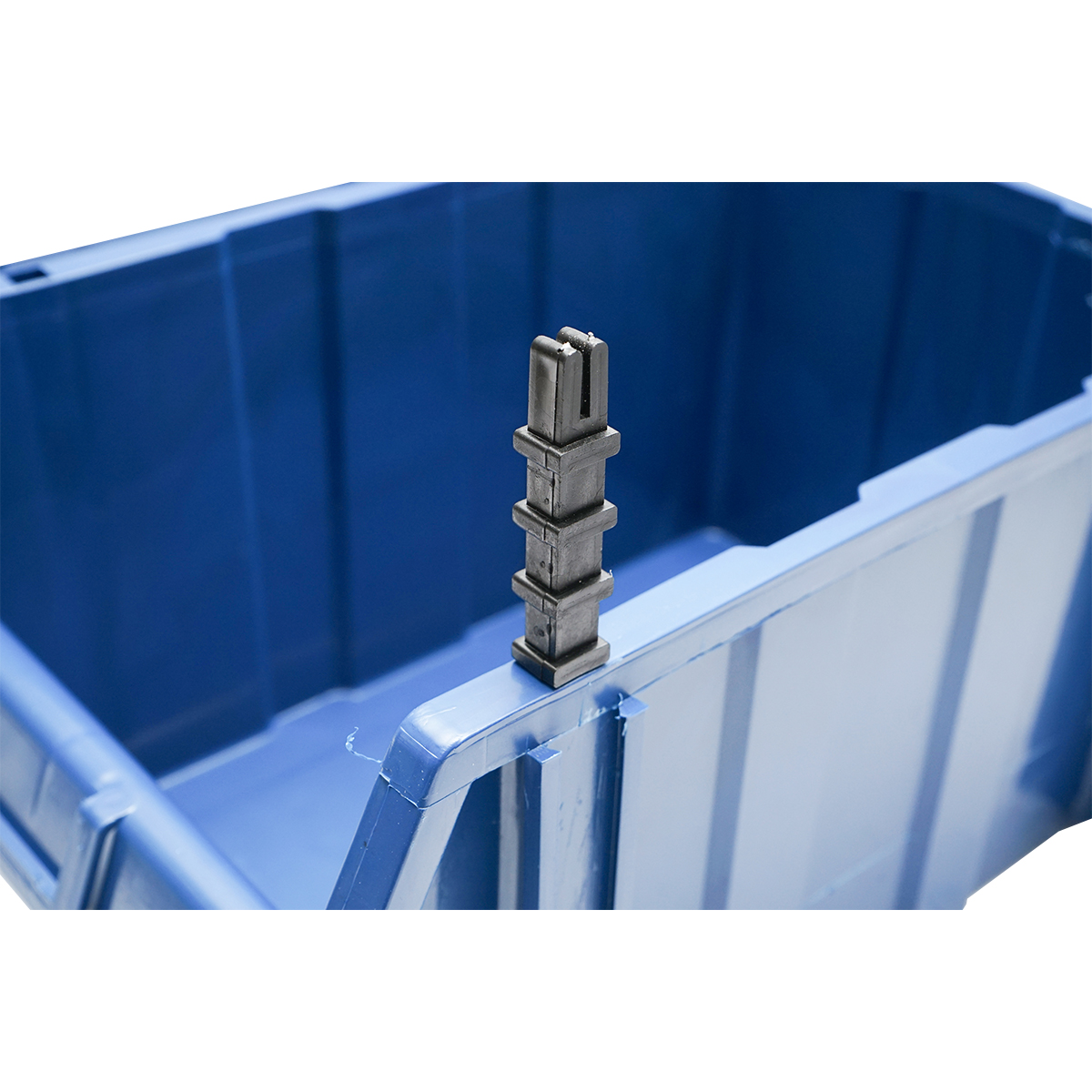 Stand cu 15 cutii pentru depozitare / organizare, cutie din plastic albastra, 765x400x1100mm – imagine 9