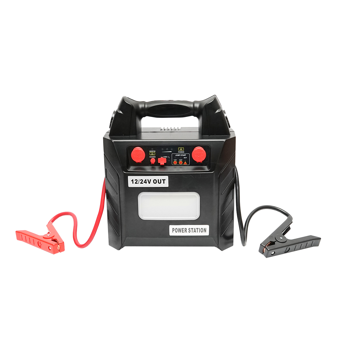 Robot pornire portabil cu 5 functii 12/24V 300W 600-3000A, baterie inclusa, lampa LED 3W si 1xUSB 5V/2.1A