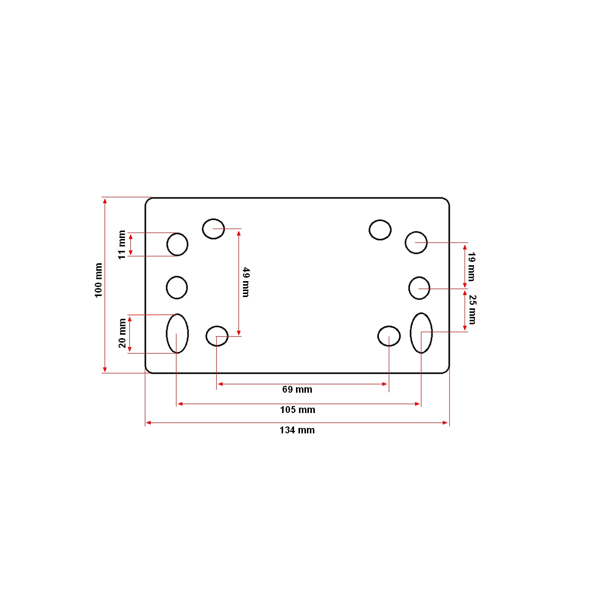 Roata de sprijin remorca automata cu suport tip B 200X60mm, sarcina 680Kg – imagine 5