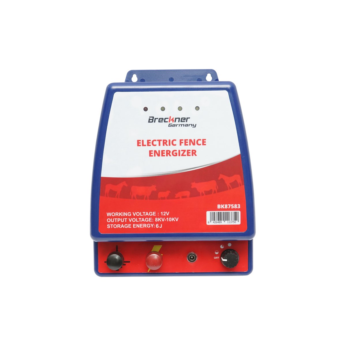 Aparat generator de impulsuri 6 Joule pentru gard electric 12V/220V Breckner Germany – imagine 2