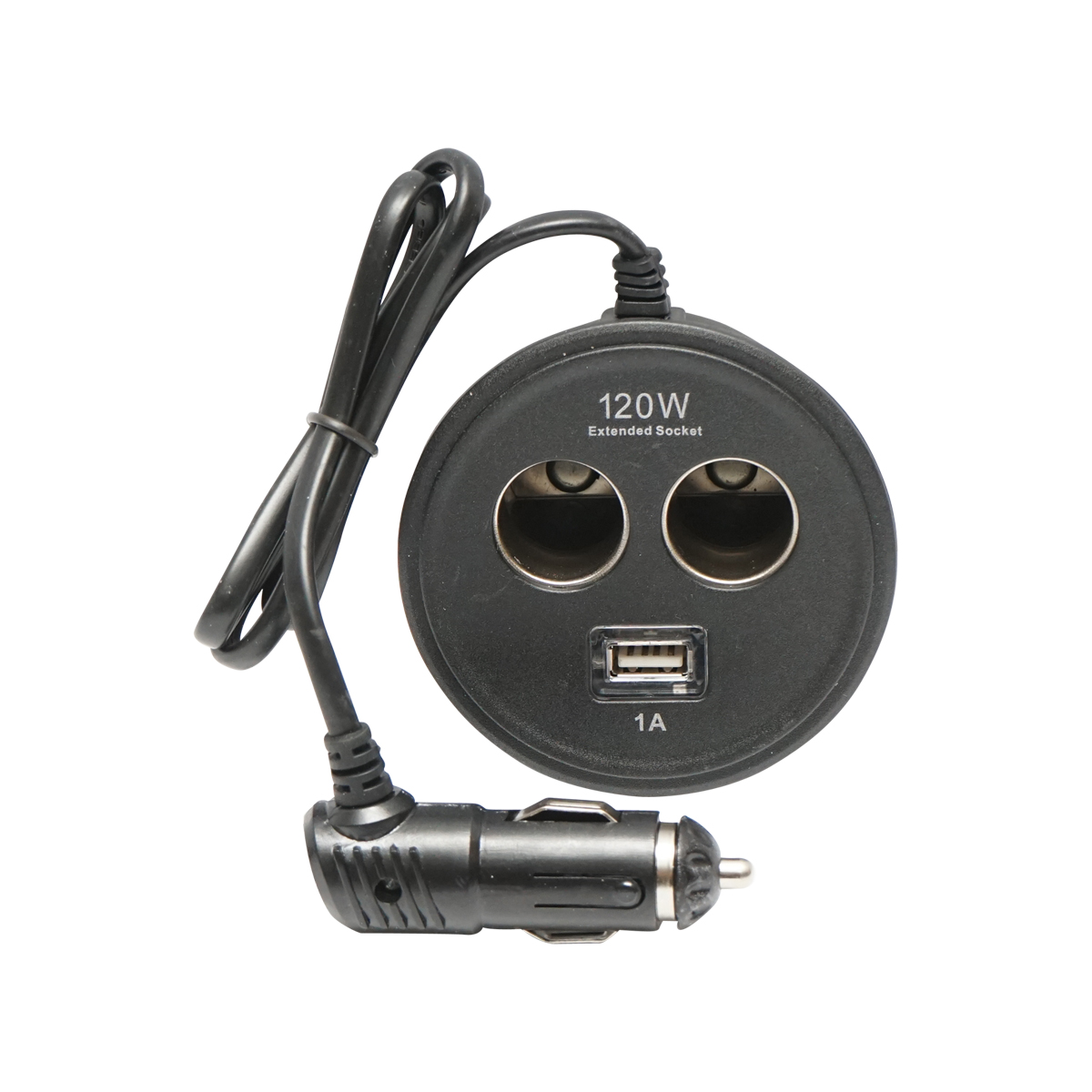 Adaptor triplu bricheta pt suport pahar cu cablu 1m