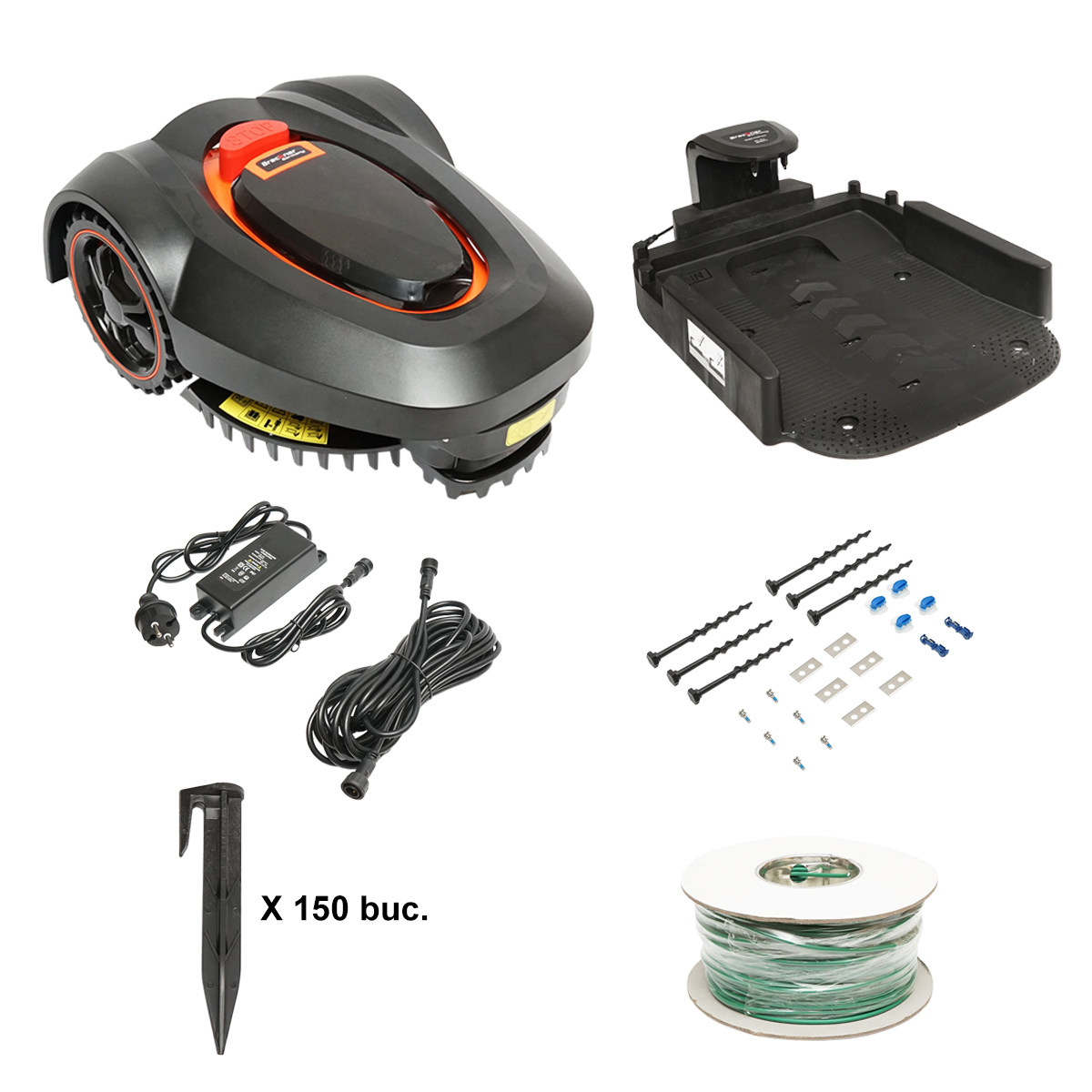 Robot pentru tuns gazon latime taiere 180mm, pentru suprafete de pana la 600mp Breckner Germany
