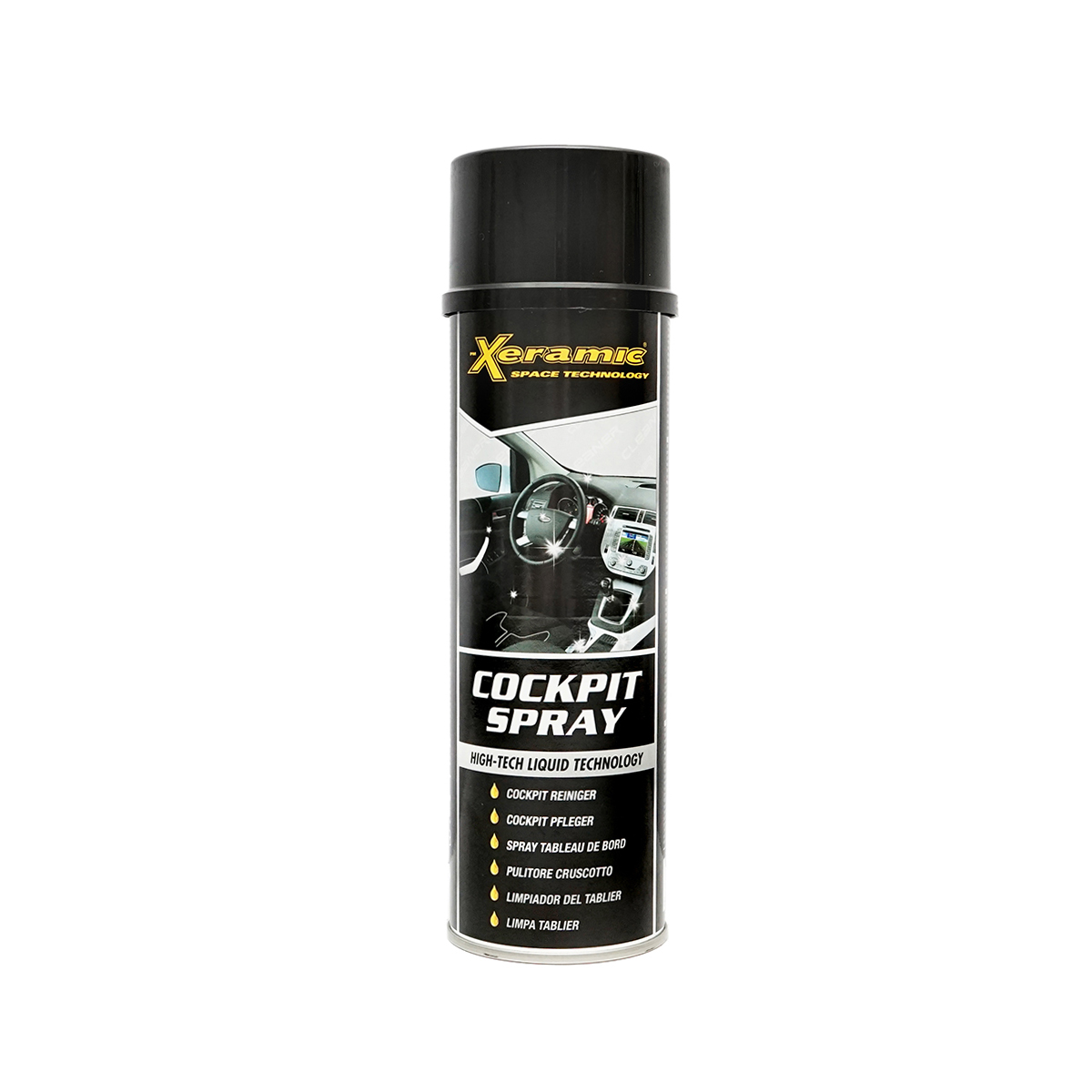 Spray cockpit anti-static incolor pentru curatare auto 500ml Xeramic