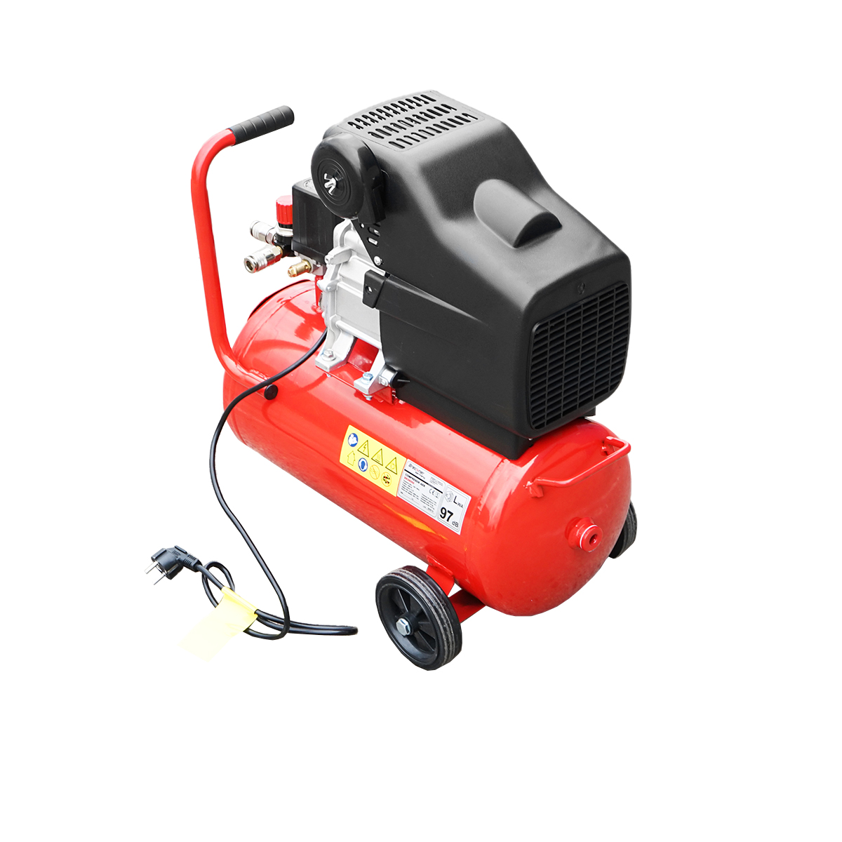 Compresor aer 24L putere 1.5kW/2CP presiune maxima 8 Bar, volum aer aspirat 184L Breckner Germany – imagine 4