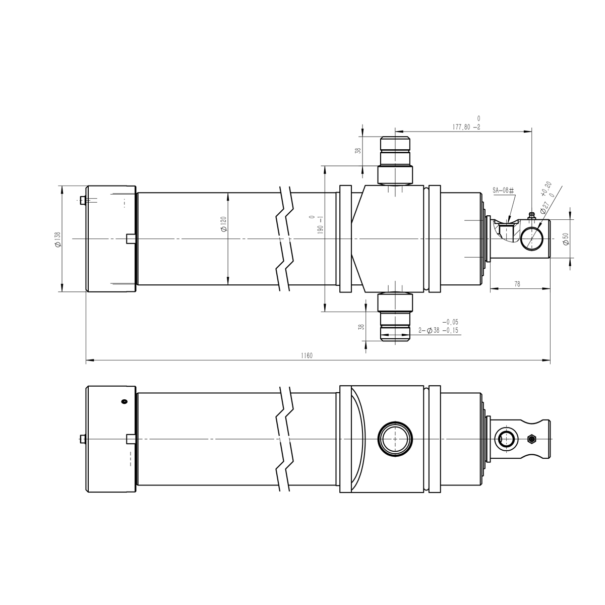 Kit complet instalatie basculare cilindru, suport metalic si pompa 12T Breckner Germany – imagine 12