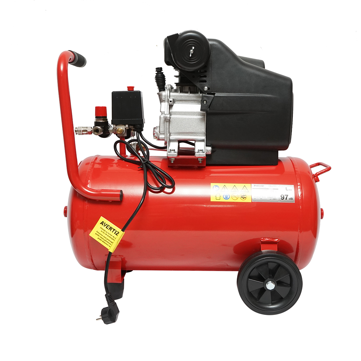 Compresor aer 50L putere 1.5kW/2CP presiune maxima 8 Bar, volum aer aspirat 184L Breckner Germany – imagine 4
