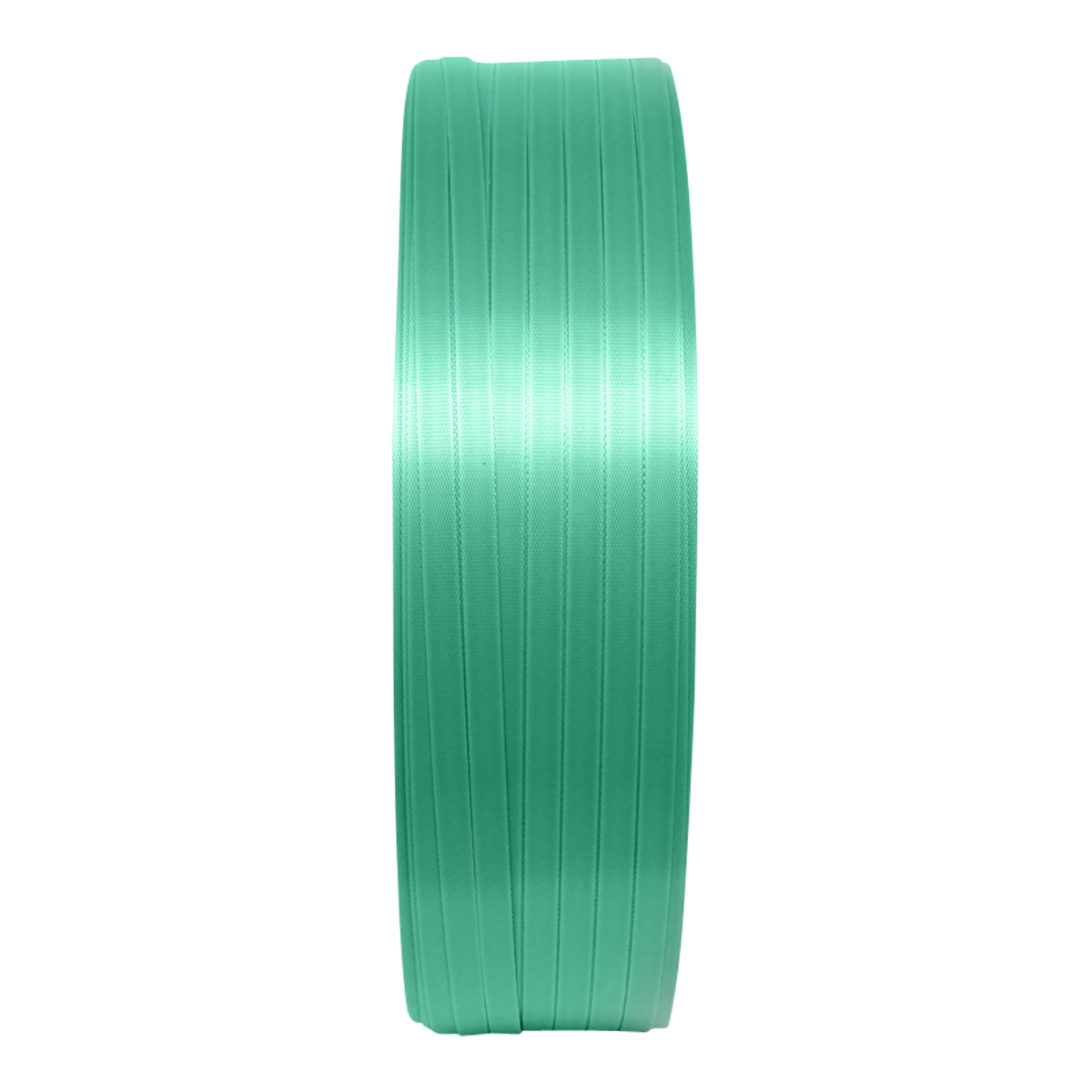 Banda de legat PET poliester, 19x1mm, verde, rola 1000m Breckner Germany – imagine 2