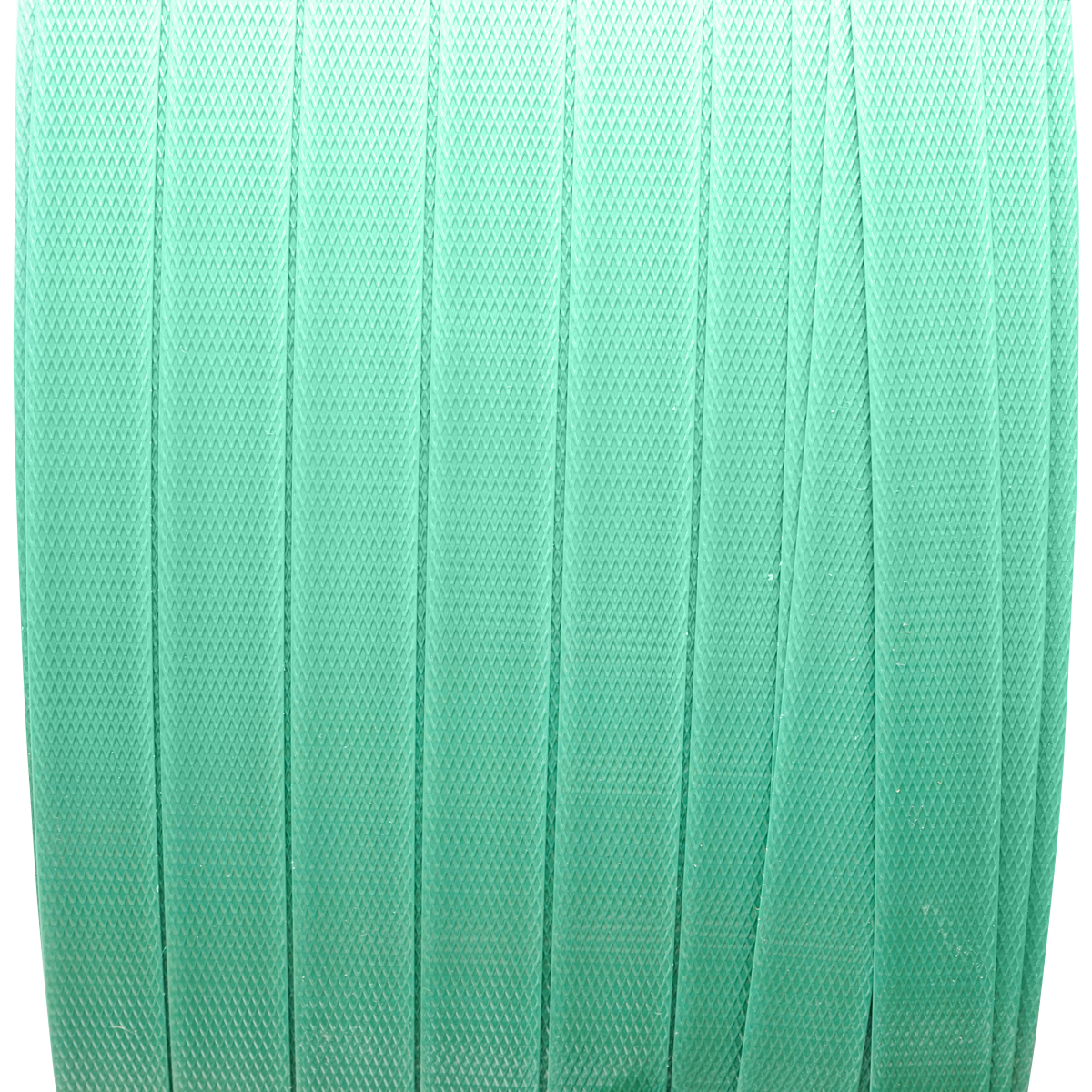 Banda de legat PET poliester, 19x1mm, verde, rola 1000m Breckner Germany – imagine 3