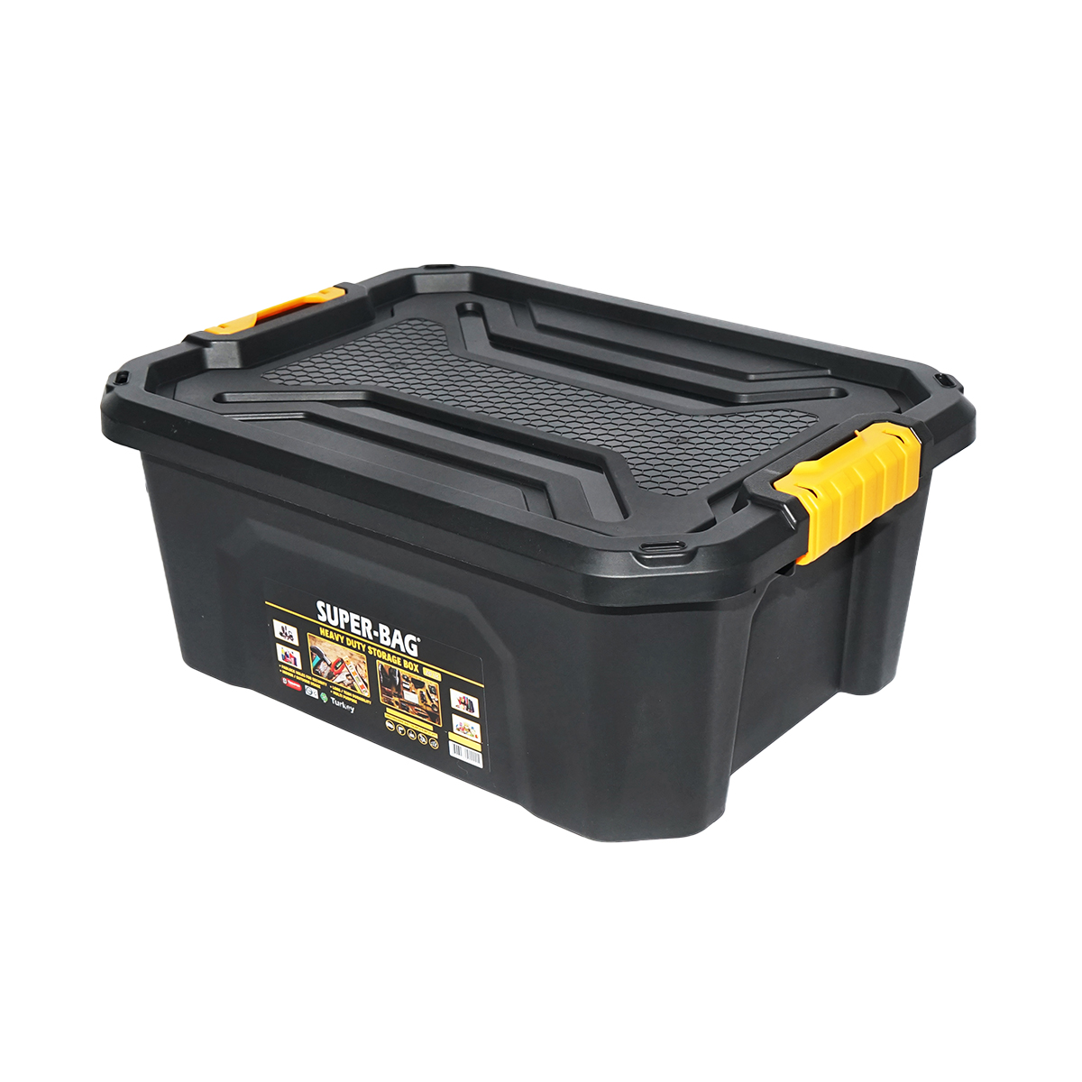 Cutie depozitare cu capac pentru sarcini grele 20L 490x380x200mm