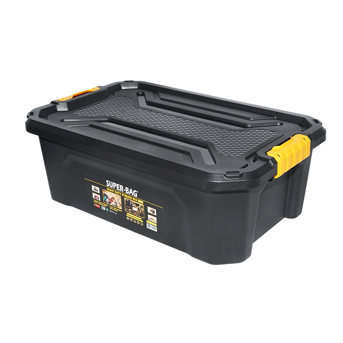 Cutie depozitare cu capac pentru sarcini grele 30L 580x380x200mm
