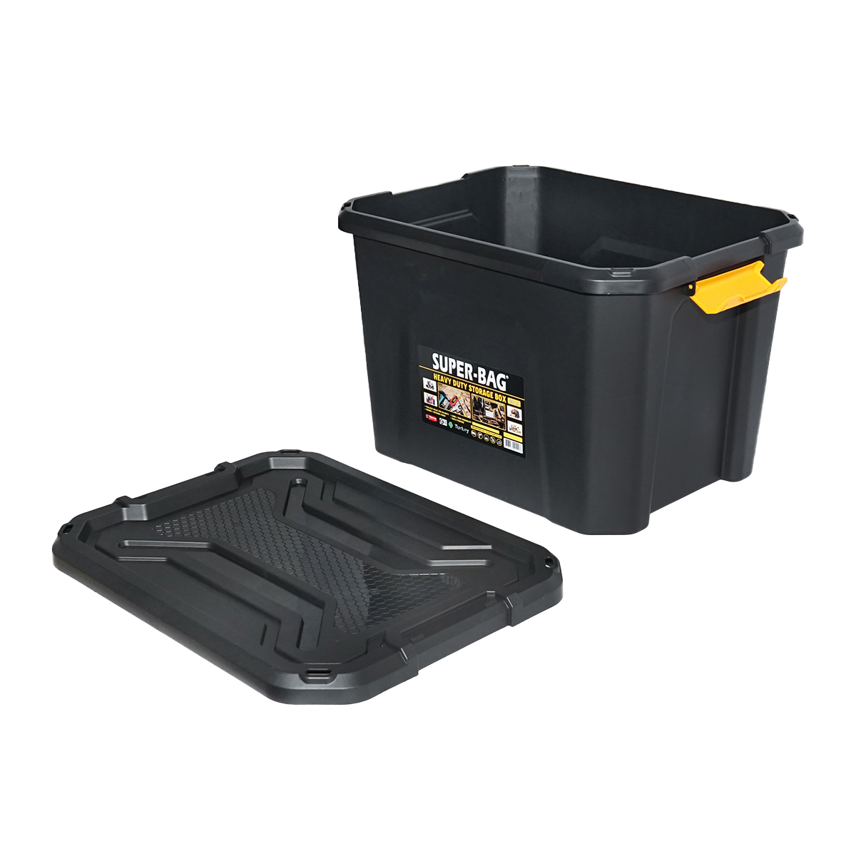 Cutie depozitare cu capac pentru sarcini grele 40L 490x380x320mm – imagine 6