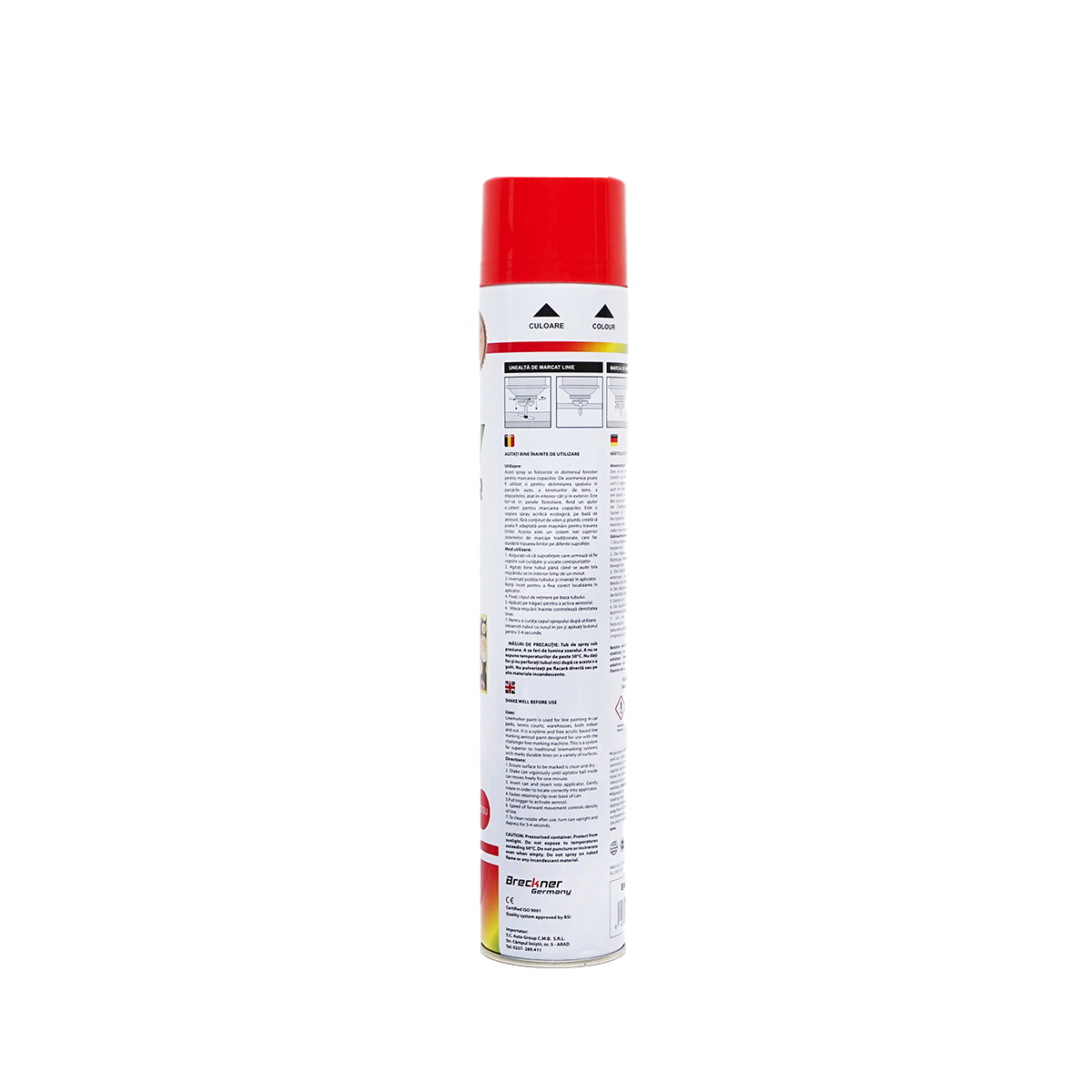 Vopsea spray marcaj forestier rosu 750ml Breckner Germany – imagine 3