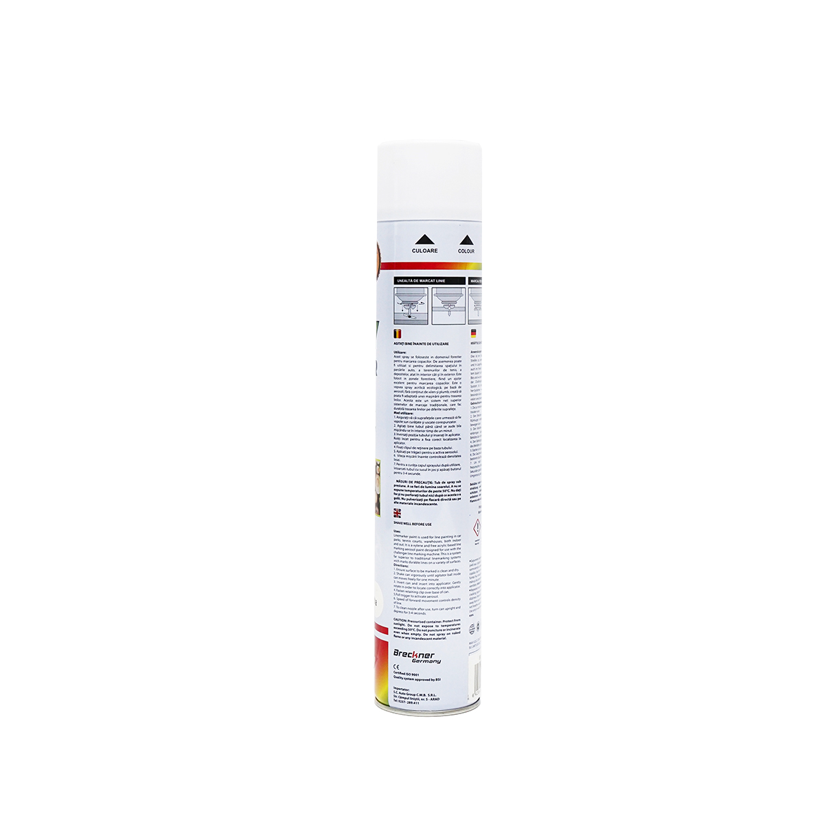 Vopsea spray marcaj forestier alb 750ml Breckner Germany – imagine 3
