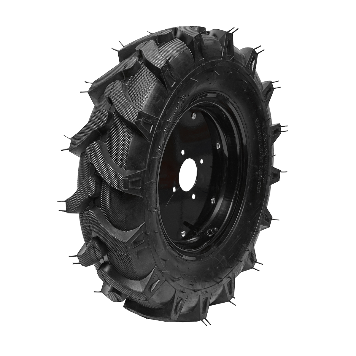Roata completa 600/12 R1 6PR crampon cu janta neagra