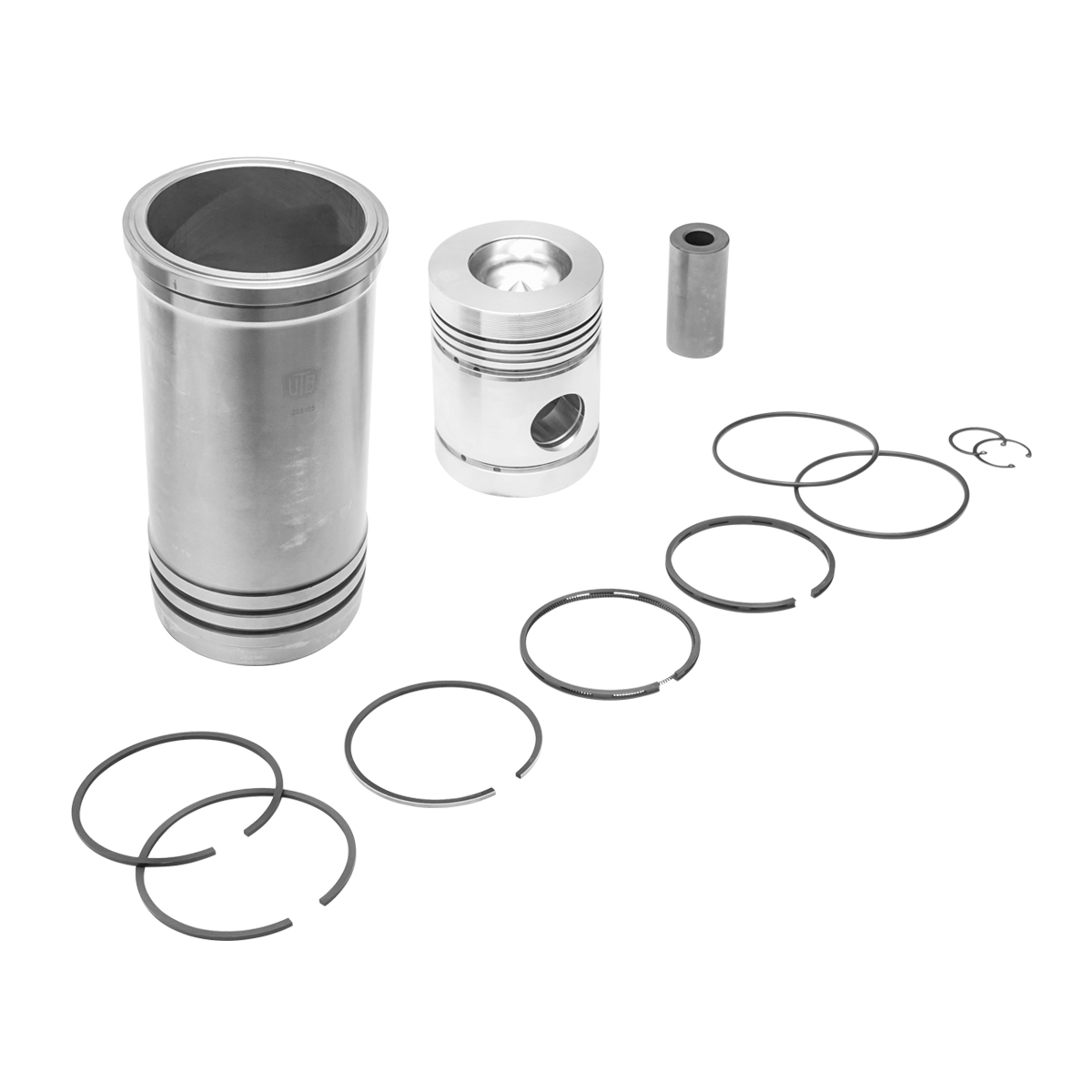 Set motor complet U-650 cu cilindrii, pistoane, segmenti, bolturi, sigurante bolt si inele – imagine 3