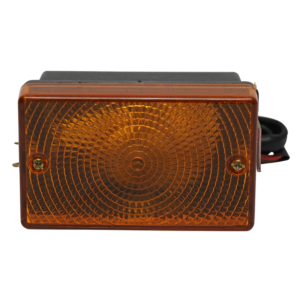 Lampa pozitie sau semnalizare fata galbena cu suport metalic tip brida – imagine 4