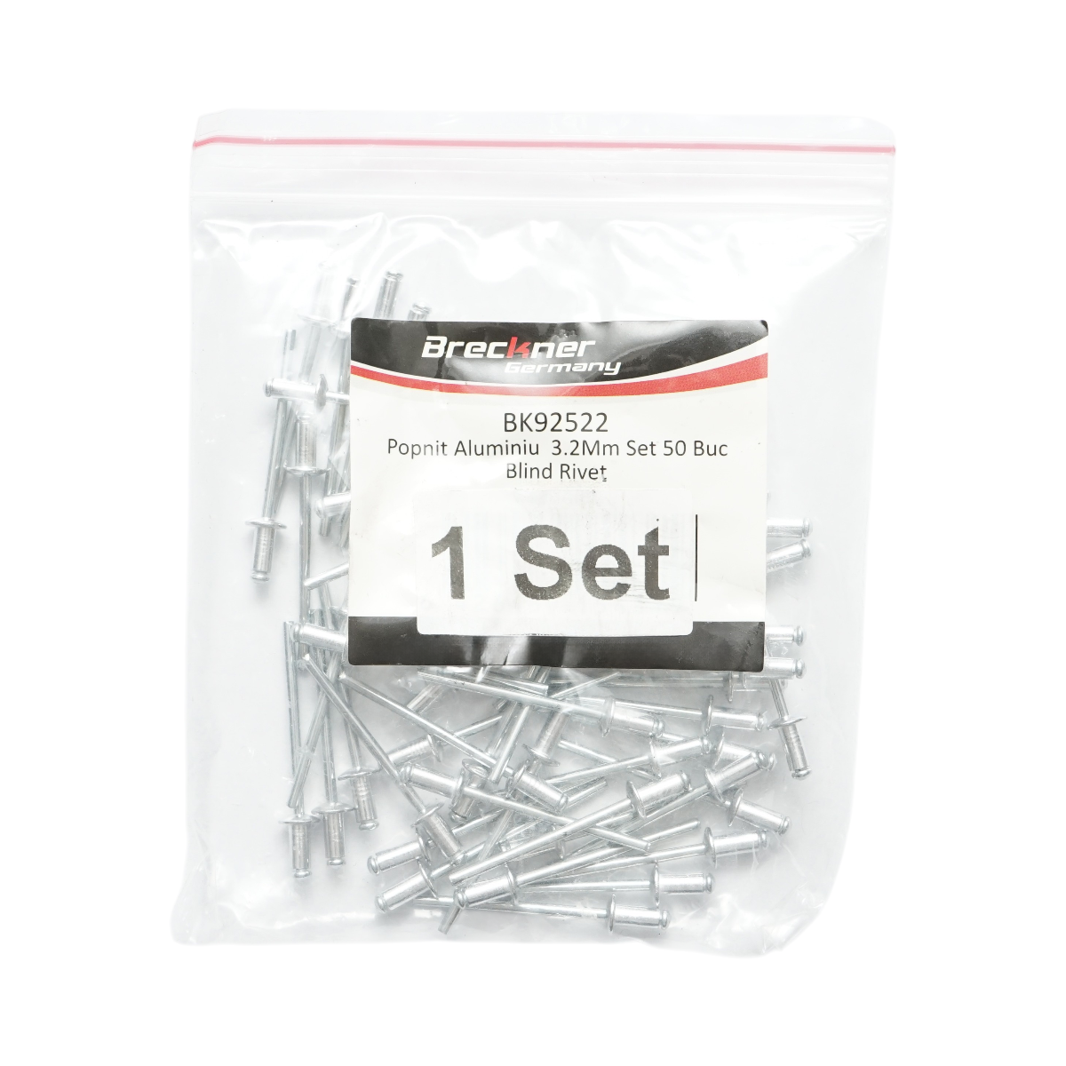 Popnit din aluminiu 3.2x6.4mm 50 buc/set Breckner Germany