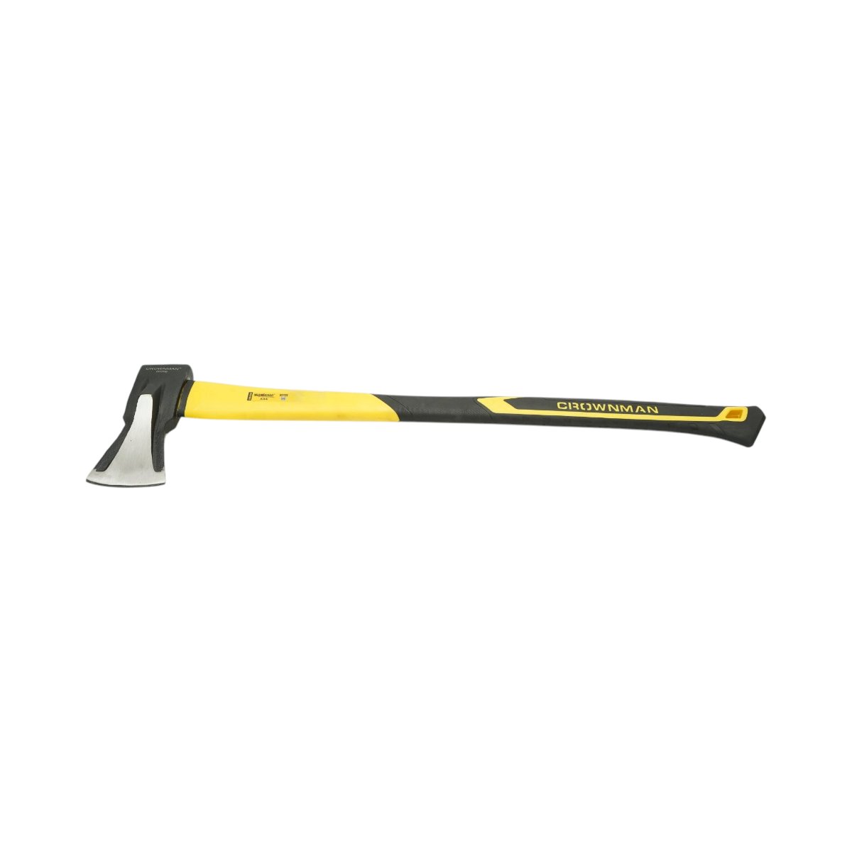 Topor profesional 2000g cu lama din otel forjat, coada din fibra de sticla si maner antiderapant TPR Crownman – imagine 3