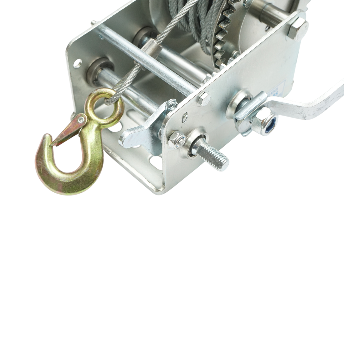 Troliu manual 1100Kg cu cablu de otel fi 4.8mmx10m raport transmisie 4:1/8:1 Breckner Germany – imagine 7