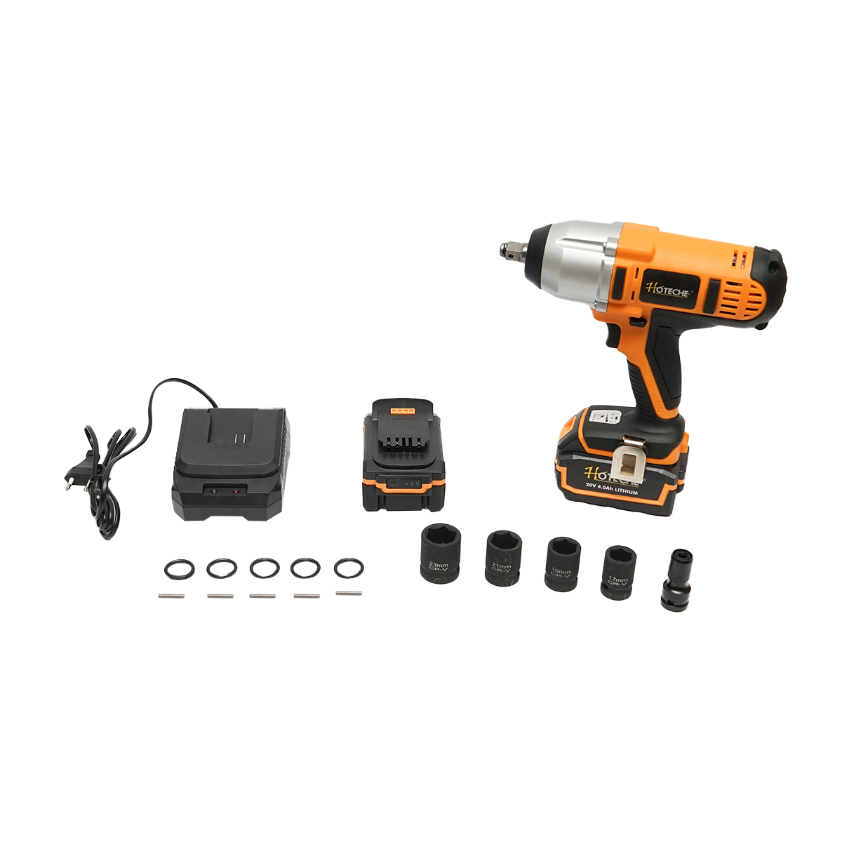 Masina de insurubat 1/2 cu impact 20V 450Nm, baterie 2x4.0Ah Hoteche