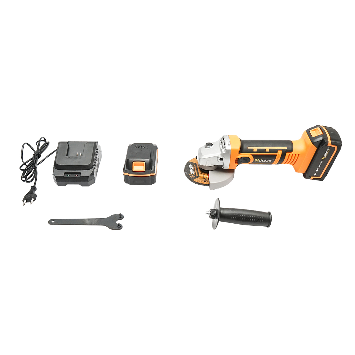 Polizor unghiular 550W, cu acumulator 21V./4Ah. 3 trepte de viteza 4500/5500/7000rot/min. diametru disc 115mm