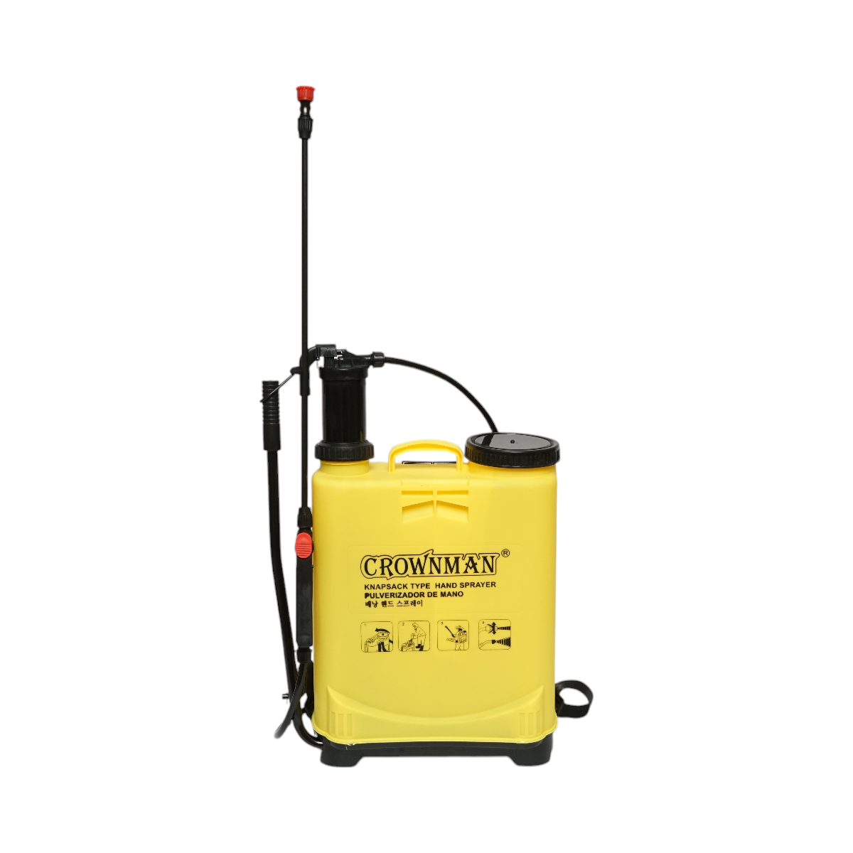 Pulverizator manual, vermorel 16L cu lance si 5 duze Crownman