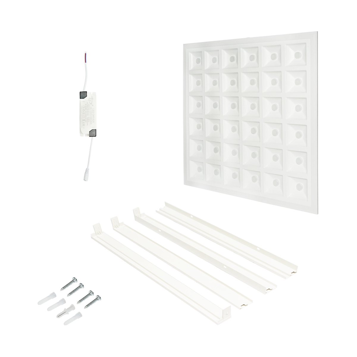 Panou LED slim 60W, 220V, IP20, 6500K, 595x595x20mm pentru tavan casetat Breckner Germany – imagine 2